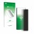 Front side of a product packaging with the brand logo upscreen. Next to it is the device Samsung Galaxy Z Fold 4 shown with th