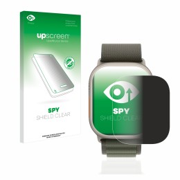 Vorderseite einer Produktverpackung mit dem Markenlogo upscreen. Daneben ist das Gerät Apple Watch Ultra (49 mm) mit dem zugeh