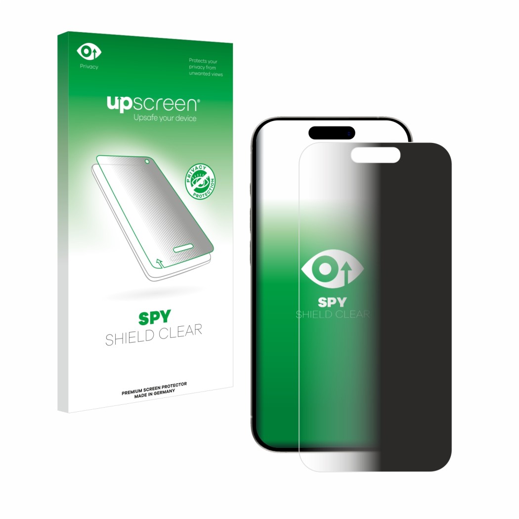 upscreen Spy Shield Clear Premium Blickschutzfolie für Apple