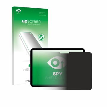 Vorderseite einer Produktverpackung mit dem Markenlogo upscreen. Daneben ist das Gerät Apple iPad Pro 11
