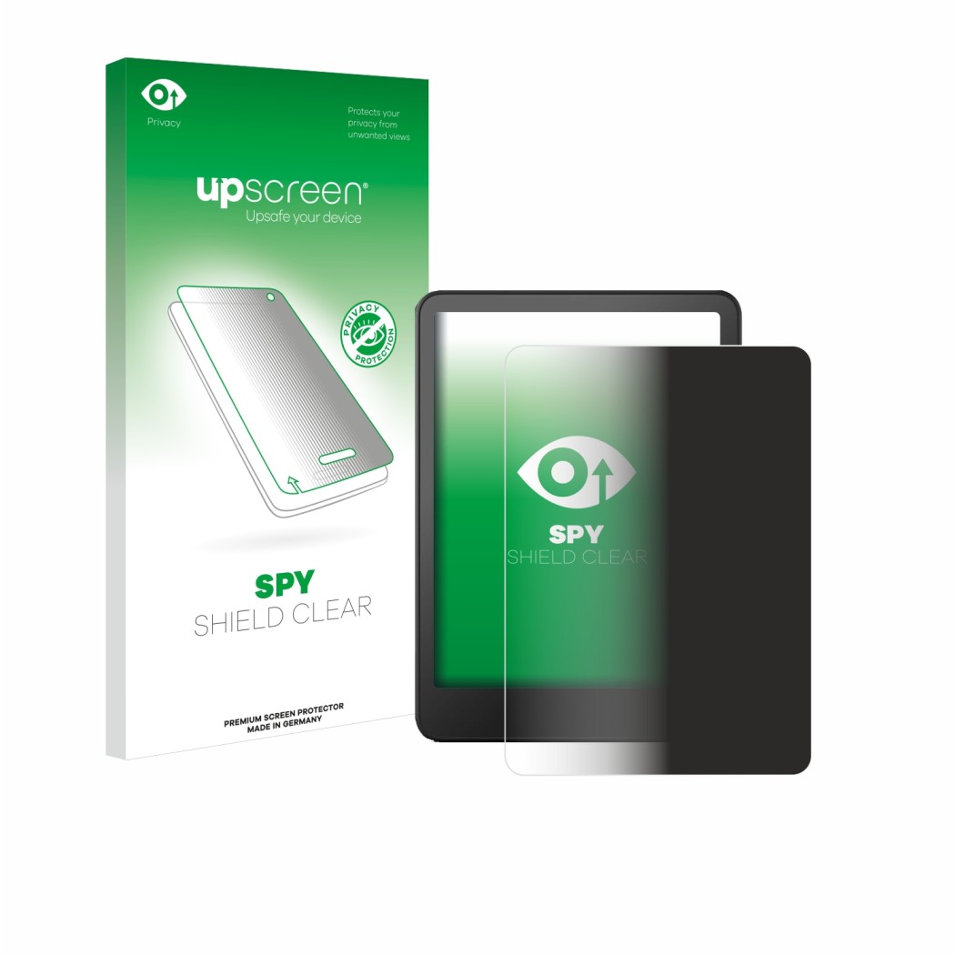 Front side of a product packaging with the brand logo upscreen. Next to it is the device Amazon Kindle Colorsoft Signature Edi