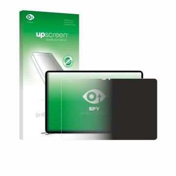 Parte frontal de un envase de producto con el logotipo de la marca upscreen. Al lado se muestra el dispositivo VALE V12X LTE-8