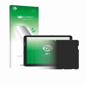 Vorderseite einer Produktverpackung mit dem Markenlogo upscreen. Daneben ist das Gerät Zebra ET401 10.1