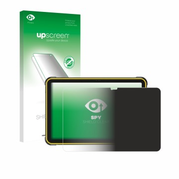Vorderseite einer Produktverpackung mit dem Markenlogo upscreen. Daneben ist das Gerät Ulefone RugKing Pad 2 Pro mit dem zugeh