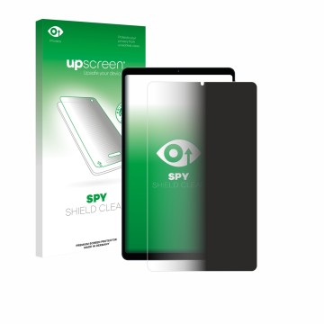 Parte frontale di una confezione del prodotto con il logo del marchio upscreen. Accanto è raffigurato il dispositivo Teclast T