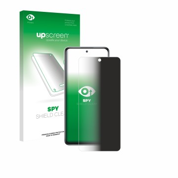 Face avant d’un emballage produit avec le logo de la marque upscreen. À côté, l’appareil Huawei Nova Y73 est représenté avec l