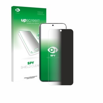 Vorderseite einer Produktverpackung mit dem Markenlogo upscreen. Daneben ist das Gerät Huawei Nova 15 mit dem zugehörigen Disp