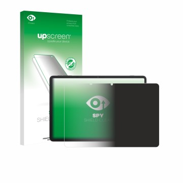 Parte frontale di una confezione del prodotto con il logo del marchio upscreen. Accanto è raffigurato il dispositivo TCL NxtPa