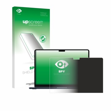 Front side of a product packaging with the brand logo upscreen. Next to it is the device Apple MacBook Air 13