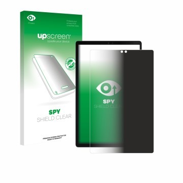Face avant d’un emballage produit avec le logo de la marque upscreen. À côté, l’appareil ZTE Blade X1001 est représenté avec l