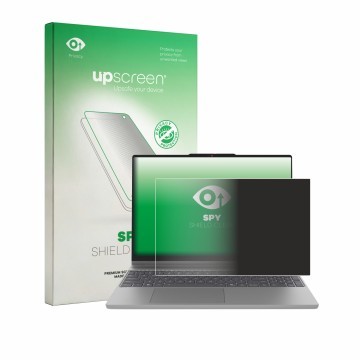Face avant d’un emballage produit avec le logo de la marque upscreen. À côté, l’appareil Lenovo IdeaPad 5a 2-in-1 Gen 11 15