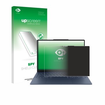 Vorderseite einer Produktverpackung mit dem Markenlogo upscreen. Daneben ist das Gerät Lenovo Yoga Slim 7x Gen 11 14
