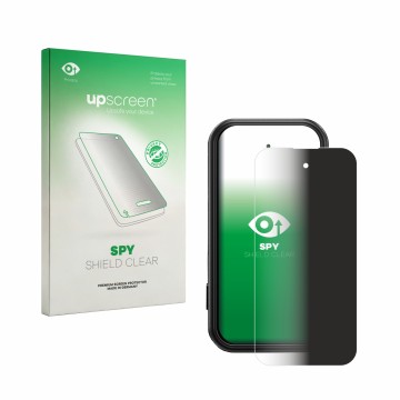 Face avant d’un emballage produit avec le logo de la marque upscreen. À côté, l’appareil Fossibot F116 Pro 5G est représenté a