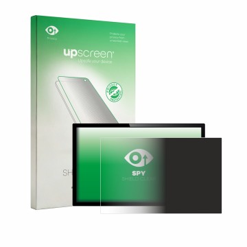 Parte frontale di una confezione del prodotto con il logo del marchio upscreen. Accanto è raffigurato il dispositivo con la re