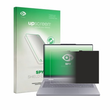 Vorderseite einer Produktverpackung mit dem Markenlogo upscreen. Daneben ist das Gerät Lenovo ThinkBook 14 2-in-1 Gen 6 mit de