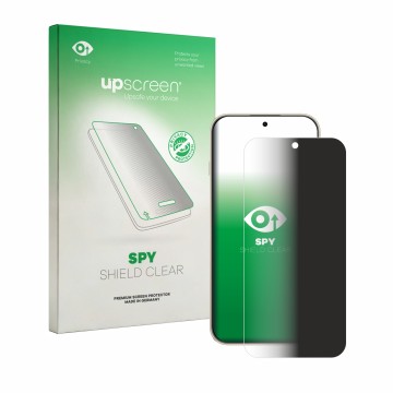 Vorderseite einer Produktverpackung mit dem Markenlogo upscreen. Daneben ist das Gerät Huawei Enjoy 90 Pro Max mit dem zugehör