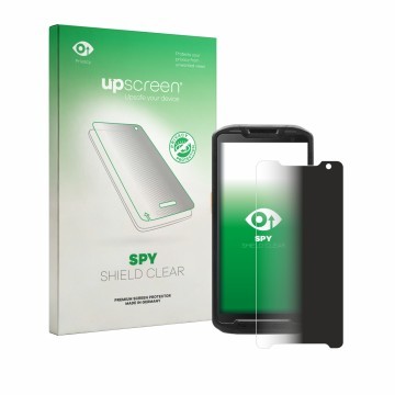 Front side of a product packaging with the brand logo upscreen. Next to it is the device Point Mobile PM84P shown with the cor