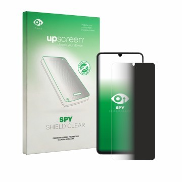 Vorderseite einer Produktverpackung mit dem Markenlogo upscreen. Daneben ist das Gerät Honor X6d mit dem zugehörigen Displaysc