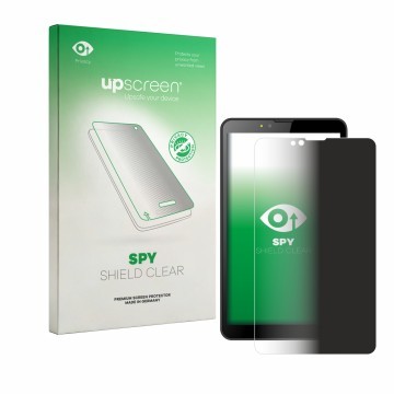 Parte frontale di una confezione del prodotto con il logo del marchio upscreen. Accanto è raffigurato il dispositivo Brave BT7
