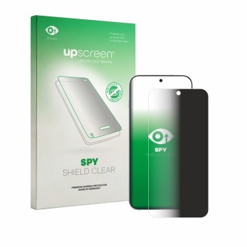 Face avant d’un emballage produit avec le logo de la marque upscreen. À côté, l’appareil Oppo Find X9s Pro est représenté avec