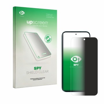 Face avant d’un emballage produit avec le logo de la marque upscreen. À côté, l’appareil Motorola Moto G87 est représenté avec