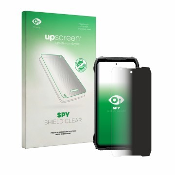 Vorderseite einer Produktverpackung mit dem Markenlogo upscreen. Daneben ist das Gerät Blackview Fort 200 mit dem zugehörigen 