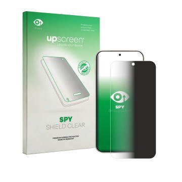 Parte frontale di una confezione del prodotto con il logo del marchio upscreen. Accanto è raffigurato il dispositivo OnePlus A