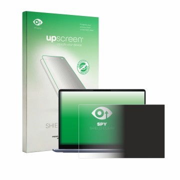 Face avant d’un emballage produit avec le logo de la marque upscreen. À côté, l’appareil Dell 14S DS14260 est représenté avec 