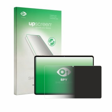 Face avant d’un emballage produit avec le logo de la marque upscreen. À côté, l’appareil Dghrti Tab 50 11