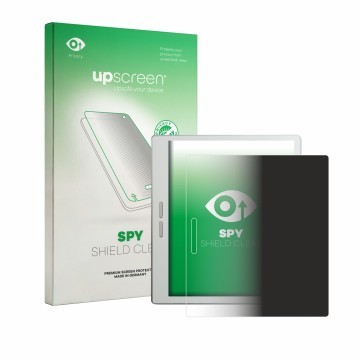 Vorderseite einer Produktverpackung mit dem Markenlogo upscreen. Daneben ist das Gerät Bigme B7 Pro mit dem zugehörigen Displa