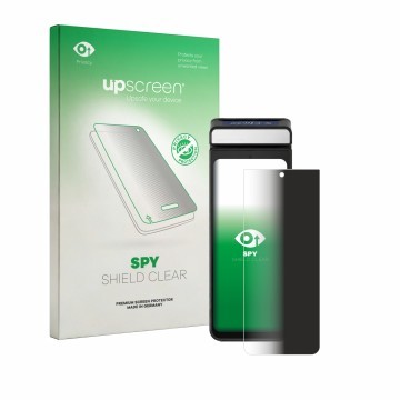 Face avant d’un emballage produit avec le logo de la marque upscreen. À côté, l’appareil Ciontek CS50S est représenté avec la 