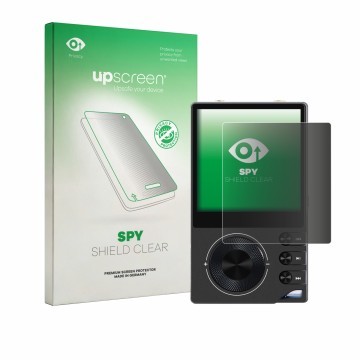 Vorderseite einer Produktverpackung mit dem Markenlogo upscreen. Daneben ist das Gerät Surfans F20 Pro mit dem zugehörigen Dis