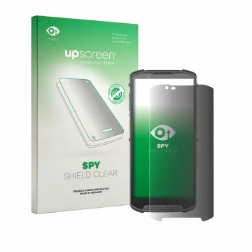 Front side of a product packaging with the brand logo upscreen. Next to it is the device Newland MT95 Kambur Pro III shown wit