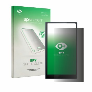 Vorderseite einer Produktverpackung mit dem Markenlogo upscreen. Daneben ist das Gerät FiiO M21 mit dem zugehörigen Displaysch