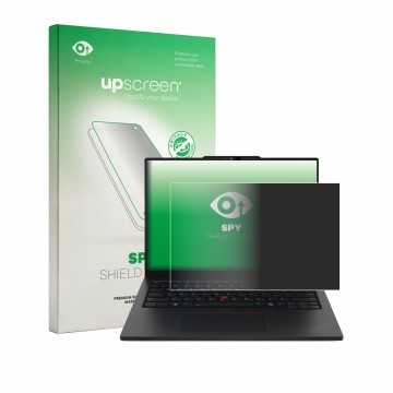 Vorderseite einer Produktverpackung mit dem Markenlogo upscreen. Daneben ist das Gerät Lenovo ThinkPad L13 Gen 7 mit dem zugeh