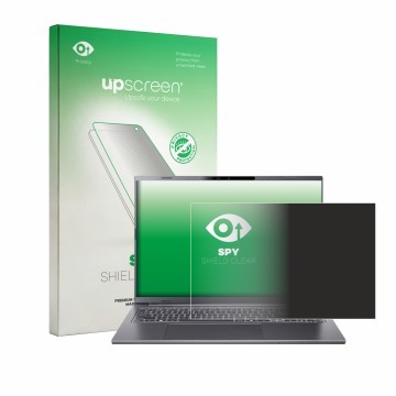 Vorderseite einer Produktverpackung mit dem Markenlogo upscreen. Daneben ist das Gerät Acer Aspire 16 AI A16-61 mit dem zugehö
