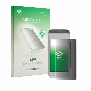 Front side of a product packaging with the brand logo upscreen. Next to it is the device Pax A910S shown with the correspondin