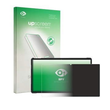 Parte frontal de un envase de producto con el logotipo de la marca upscreen. Al lado se muestra el dispositivo Jumper Z3 15.4