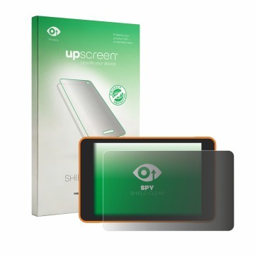 Parte frontale di una confezione del prodotto con il logo del marchio upscreen. Accanto è raffigurato il dispositivo ProGlove 
