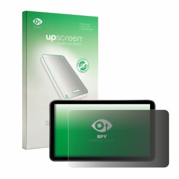 Parte frontale di una confezione del prodotto con il logo del marchio upscreen. Accanto è raffigurato il dispositivo Portkeys 
