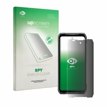 Vorderseite einer Produktverpackung mit dem Markenlogo upscreen. Daneben ist das Gerät Blackview Xplore 6 mit dem zugehörigen 