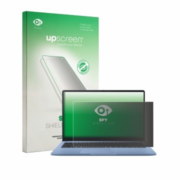 Parte frontale di una confezione del prodotto con il logo del marchio upscreen. Accanto è raffigurato il dispositivo ASUS Chro