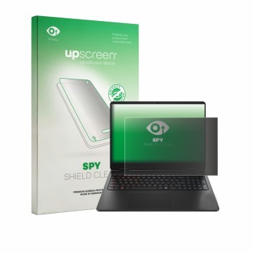 Parte frontale di una confezione del prodotto con il logo del marchio upscreen. Accanto è raffigurato il dispositivo HP HyperX