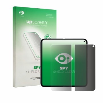 Parte frontale di una confezione del prodotto con il logo del marchio upscreen. Accanto è raffigurato il dispositivo Google Pi