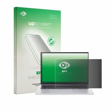 Face avant d’un emballage produit avec le logo de la marque upscreen. À côté, l’appareil Acer Aspire Go 16 est représenté avec