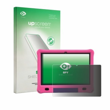 Vorderseite einer Produktverpackung mit dem Markenlogo upscreen. Daneben ist das Gerät Vasoun TAB 10 MAX M10 mit dem zugehörig