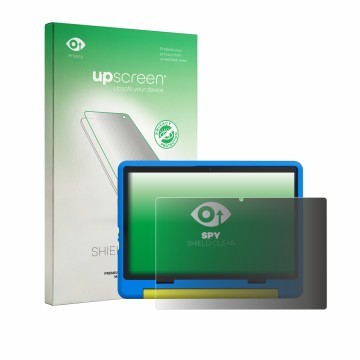 Parte frontale di una confezione del prodotto con il logo del marchio upscreen. Accanto è raffigurato il dispositivo Laptok KB