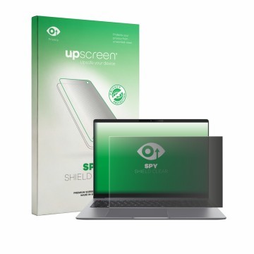 Vorderseite einer Produktverpackung mit dem Markenlogo upscreen. Daneben ist das Gerät ASUS ExpertBook P5 G2 P5605 mit dem zug