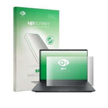 Face avant d’un emballage produit avec le logo de la marque upscreen. À côté, l’appareil HP ZBook Ultra G3a 16