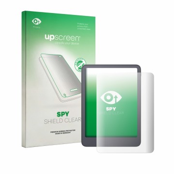Front side of a product packaging with the brand logo upscreen. Next to it is the device Amazon Kindle Paperwhite 2026 shown w